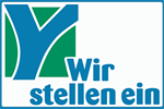 Steyr Logo mit Wir stellen ein Text