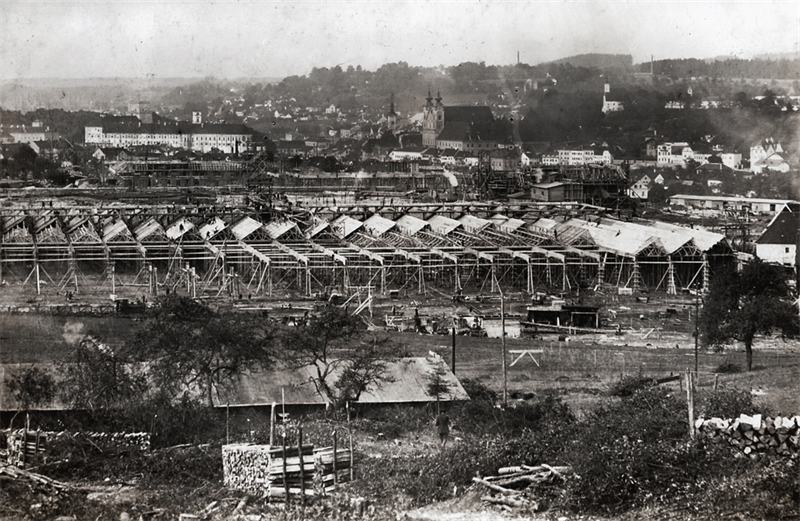 Steyrwerke im Bau um 1913